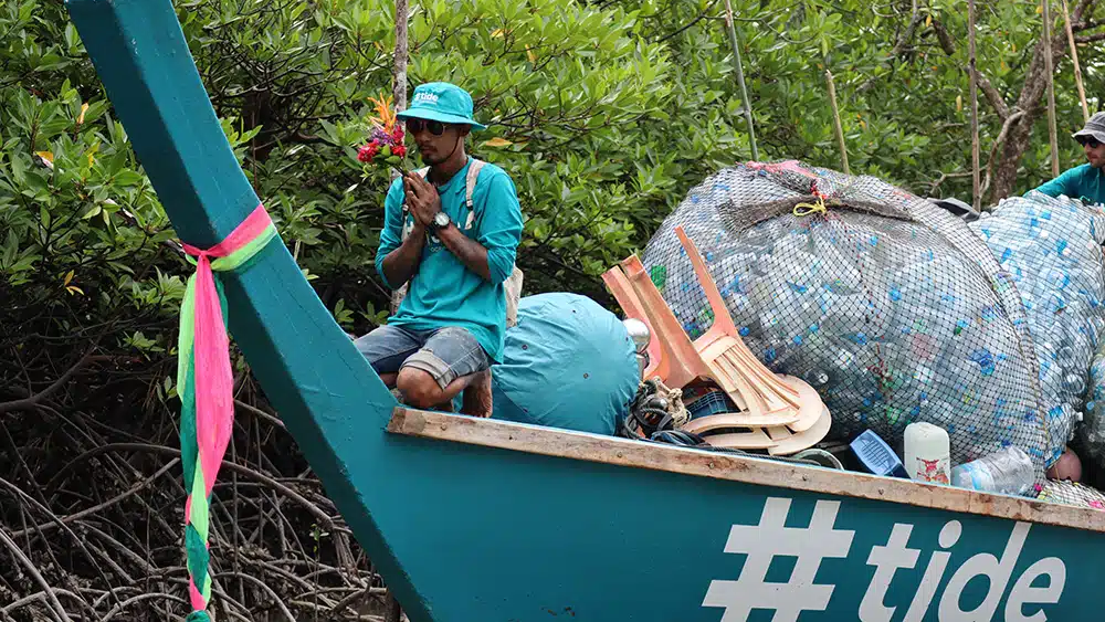 Vor Ort sammeln beispielsweise Fischer den Plastikmüll. (Bild: #tide)