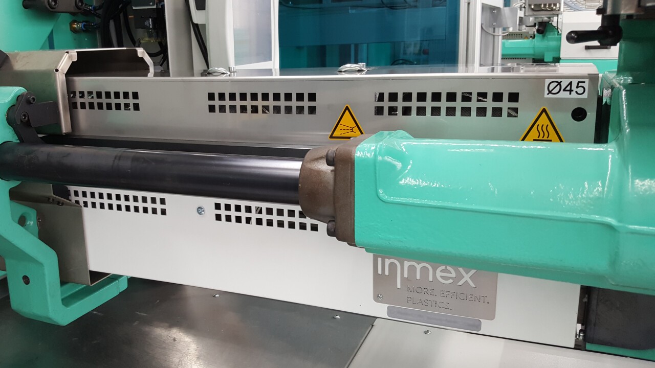 Energieeffizientes inmex-Zylindermodul auf Arburg-Spritzgießmaschine
