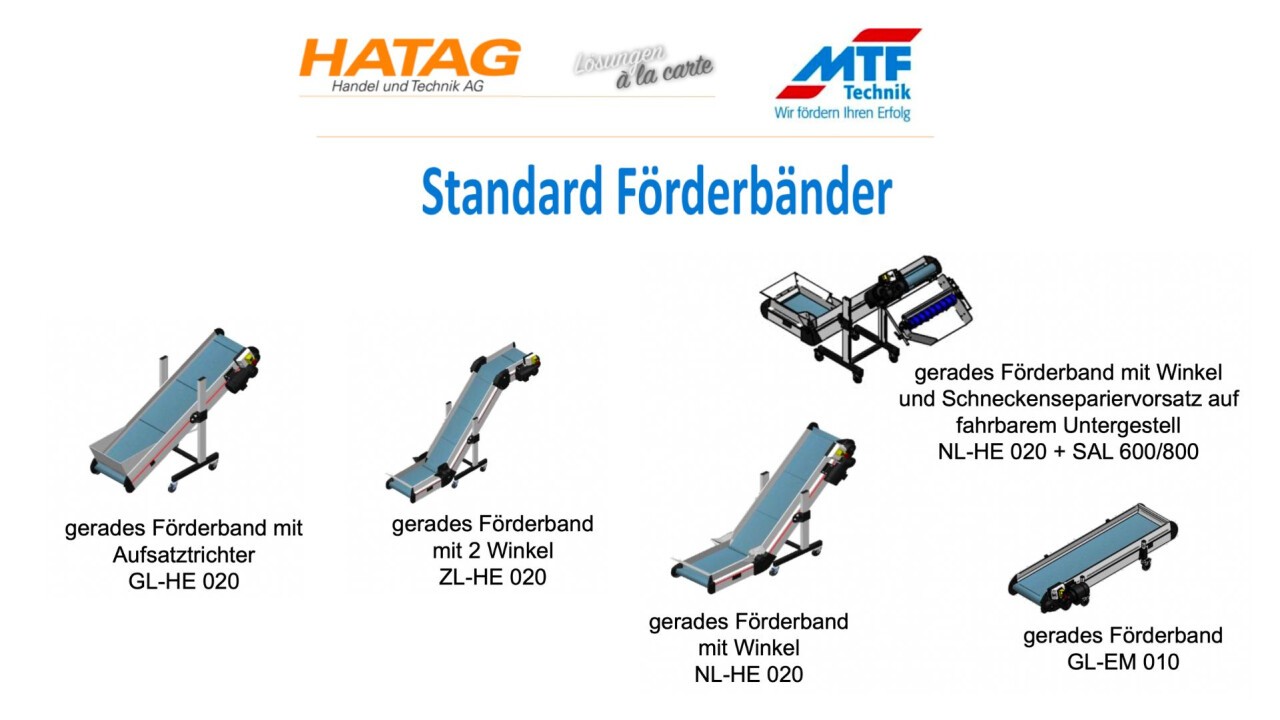 MTF Standard Förderbänder mit 20% Preisvorteil