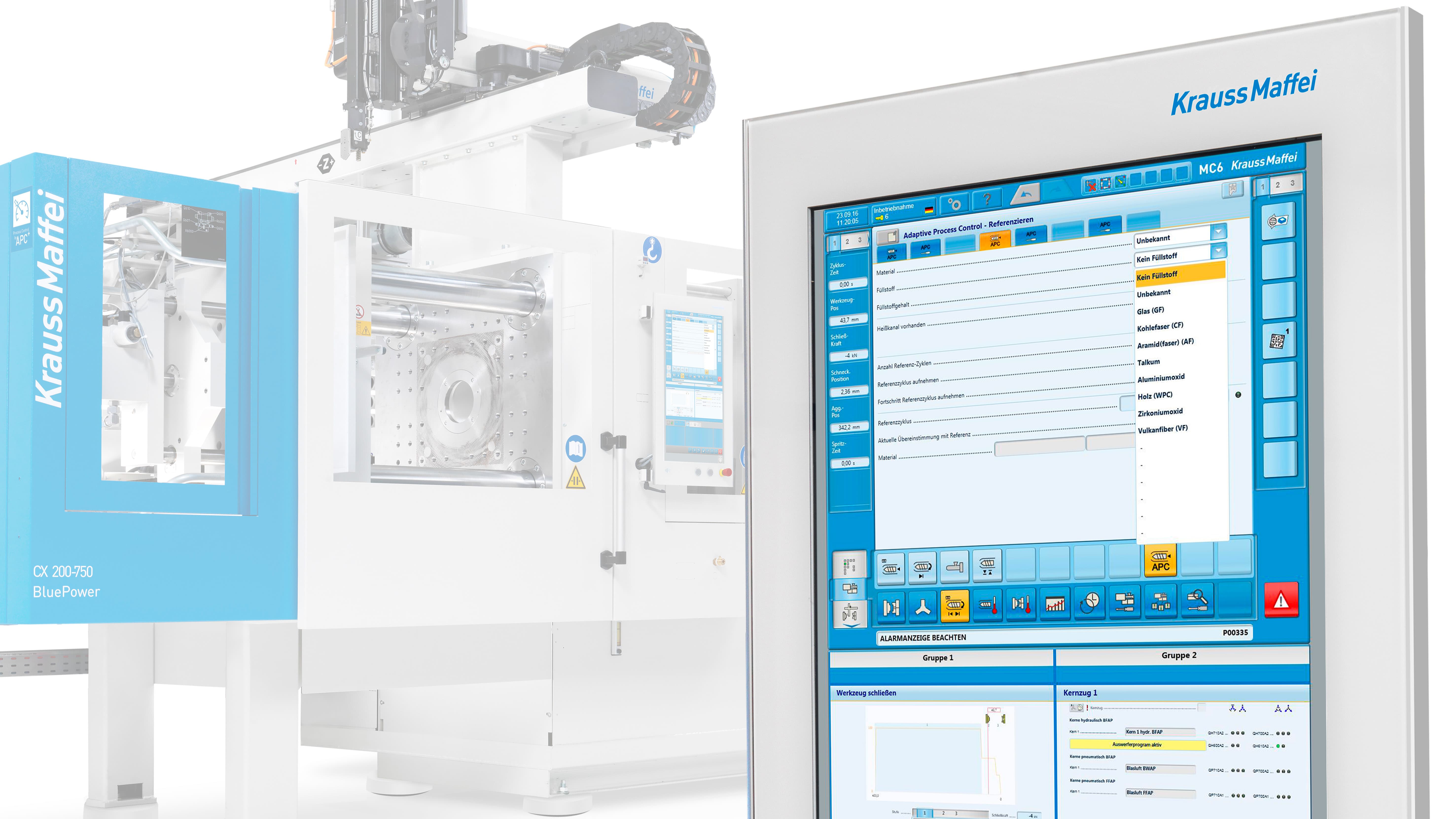 APC plus features many intelligent features that make injection molding significantely more stable.