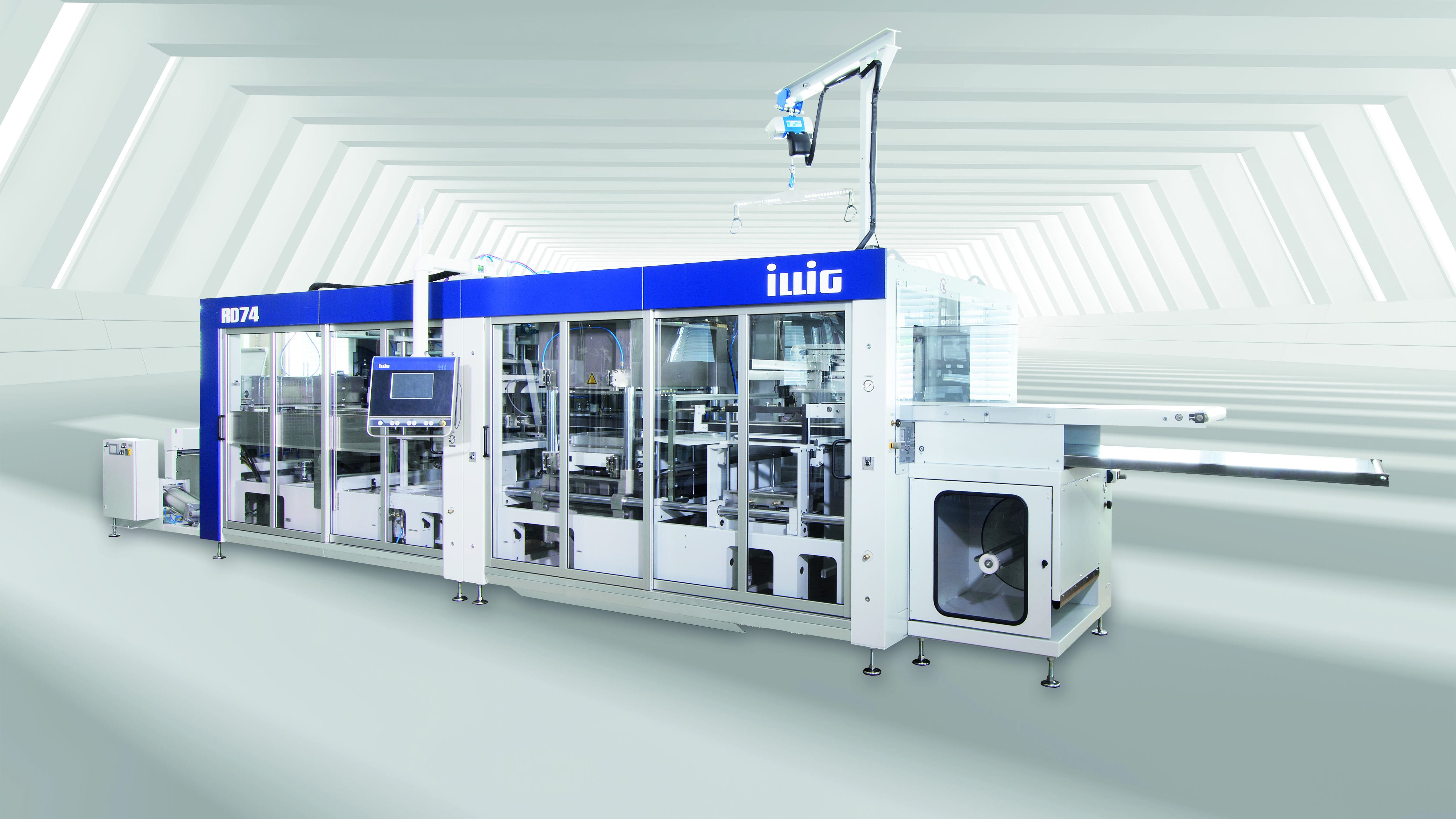 The new ILLIG thermoforming machine RD74d