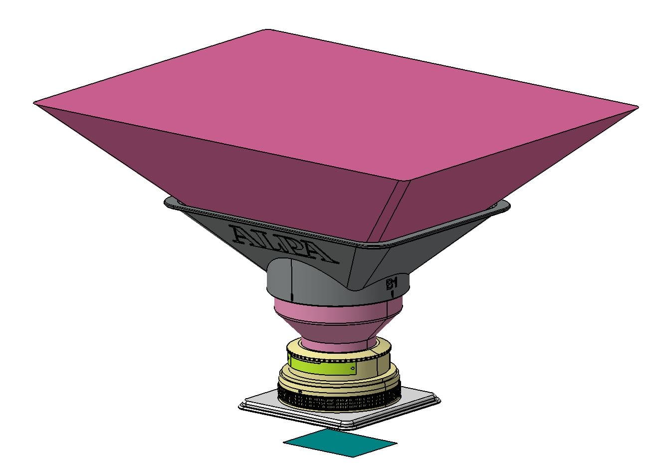 Parametric CAD model of lens shade