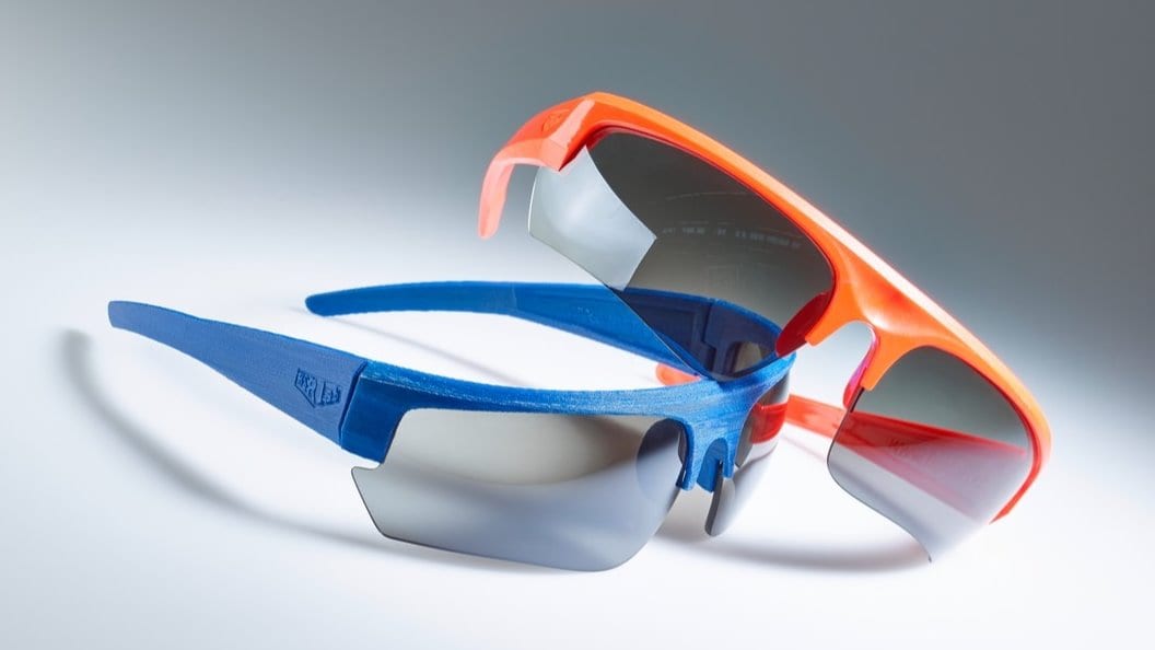 Sportbrille hergestellt im Spritzgiessen und 3D-Druck